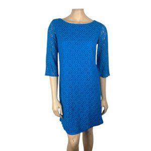 Nine West blue lace sheath dress